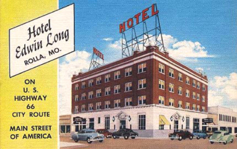 Postcard from the Edwin Long hotel.